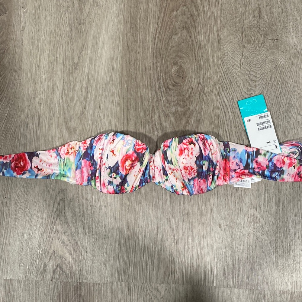 2/$15 H&M Floral Bikini Top Size 34A